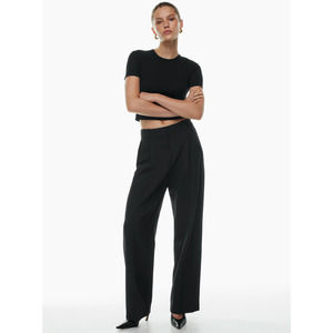 Babaton Black Wide-Leg Trousers